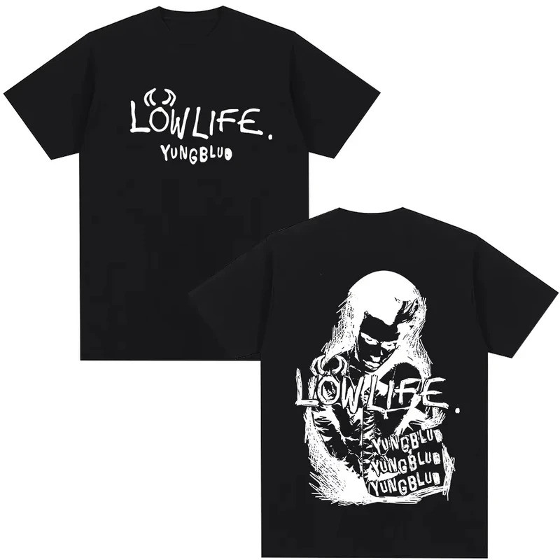 เสื้อยืด Yungblud Lowlife Album สำหรับผู้หญิง เสื้อผ้าแฟชั่น แขนสั้น คุณภาพสูง สไตล์ลำลอง ทรงโอเวอร์