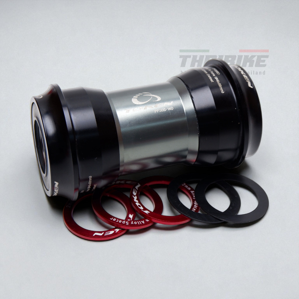 กระโหลกจักรยาน TOKEN PF30RS | สำหรับเฟรม PF30 (Ø46x68mm) | ขาจาน Shimano 24mm | หมุนลื่น เงียบ แข็งแรง