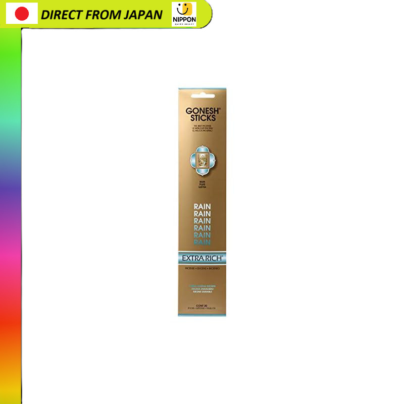 【From Japan】
GONESH Incense Sticks Rain Ocean Scent 20 Sticks Bamboo Incense