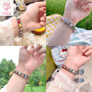 สร้อยข้อมือเสน่ห์อิตาลี 9 มม. โมดูลลิงค์สแตนเลส DIY เครื่องประดับ