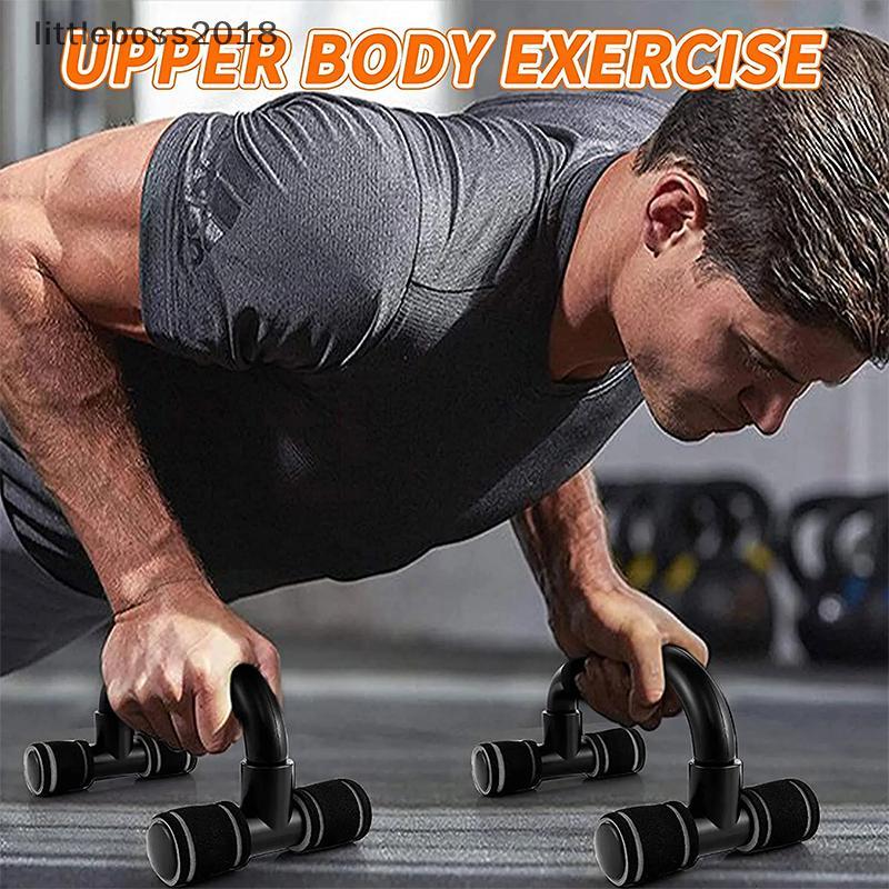 Littleboss2018 1 คู่ลื่น Push-up Support H-shaped Strong Pushup Bars Calisthenics Parallel Bars Musc
