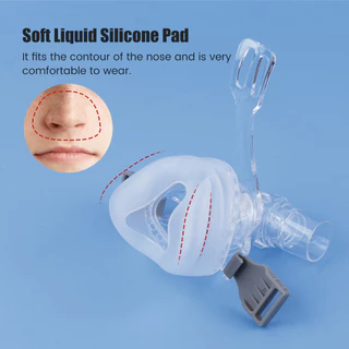 จมูก CPAP Mask Comfort Face Nose CPAP Mask Reusable Full Cover Mask อุปกรณ์เสริมสําหรับเครื่อง CPAP ส่วนใหญ่ Anti-snoring