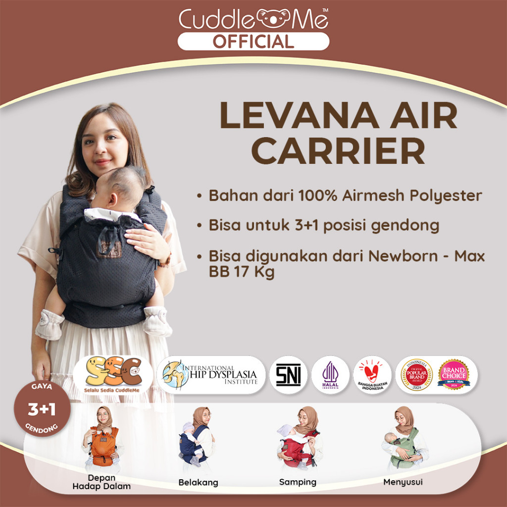 CuddleMe Levana Air Carrier Kangaroo SSC M Shape ปรับได้