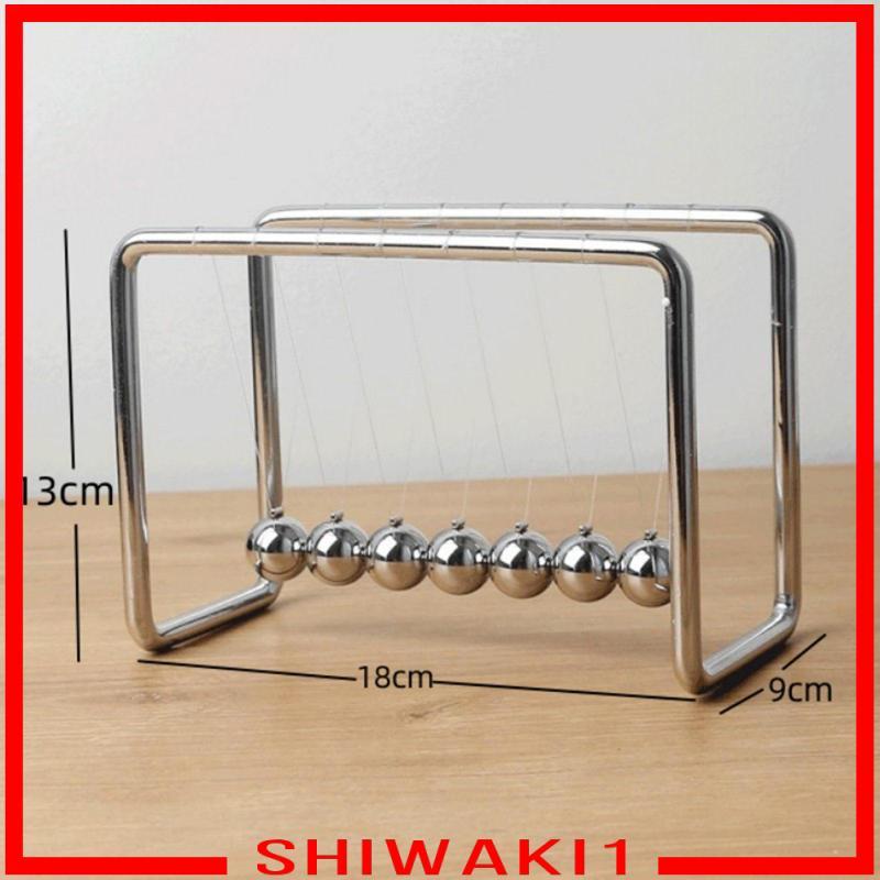 [Shiwaki1] Newton Cradle Pendulum Balls ของเล่นเพื่อการศึกษาสําหรับเดสก์ท็อปตกแต่งสํานักงาน