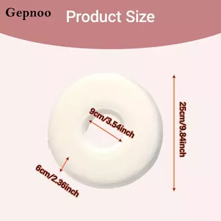 [Gepnoo] หมอนเจาะหูสําหรับเครื่องนอนด้านข้าง, เมมโมรี่โฟมระบายอากาศ, ปลอกซิปแบบถอดได้, บรรเทาอาการปวด, เหมาะสําหรับโฮมออฟฟิศหรือ