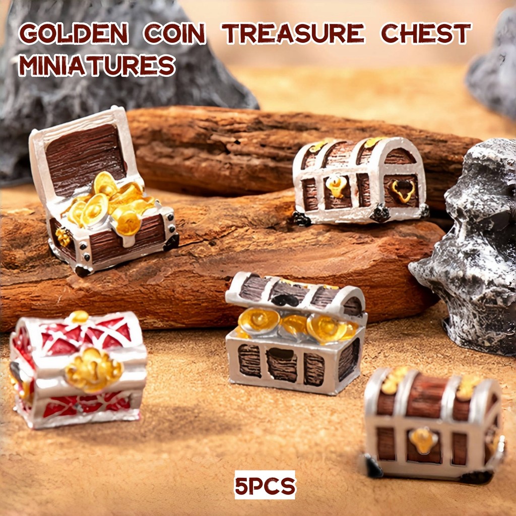 Spot Goods#Treasure chest5Pieces/Group Dungeons and Dragons/Warhammer Board Game Terrain game access