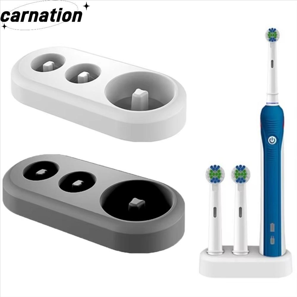 CARNATION ฐานขาตั้งทดแทนสําหรับแปรงสีฟันไฟฟ้าพลาสติกใช้งานง่ายคุณภาพสูงประหยัดพื้นที่ทนทานหัวแปรงสีฟ