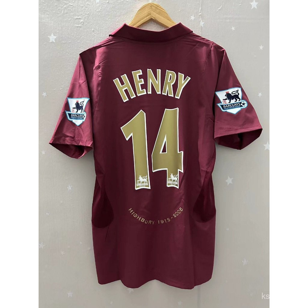 เสื้อบอลArsenalปี2005-06HENRYFABEREGASคุณภาพสูงแบบคลาสสิก