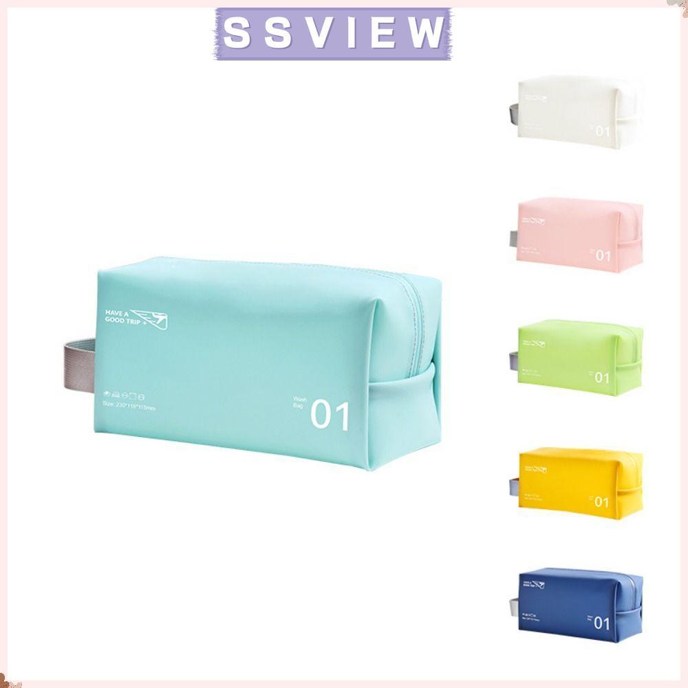 STILLSAVIEW กระเป๋าเครื่องสําอาง PVC กระเป๋าเดินทางจัดเก็บกระเป๋ากันน้ํากระเป๋า PVC