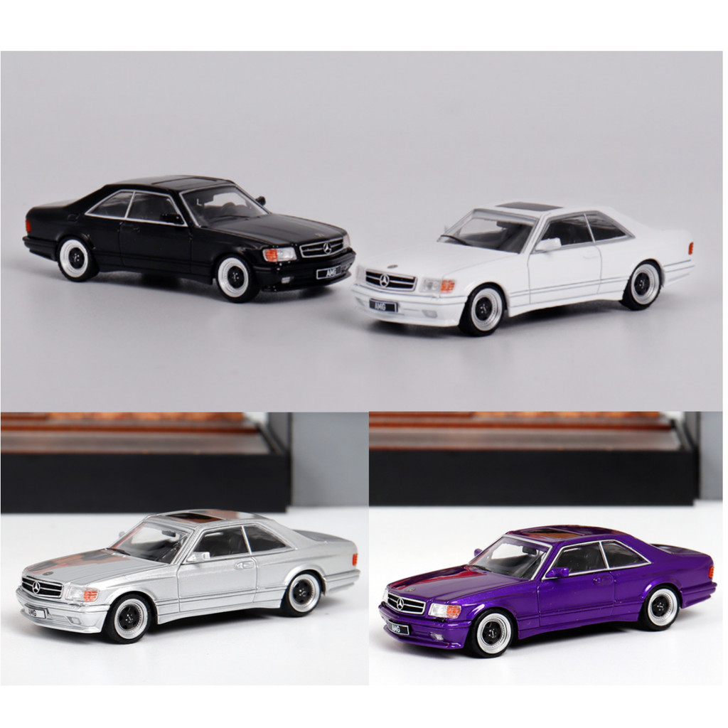 [คลังสินค้าพร้อม] Ready Stock Rhino Model RM Rhino 1: 64 Benz 560 SEC AMG W126 Car Model