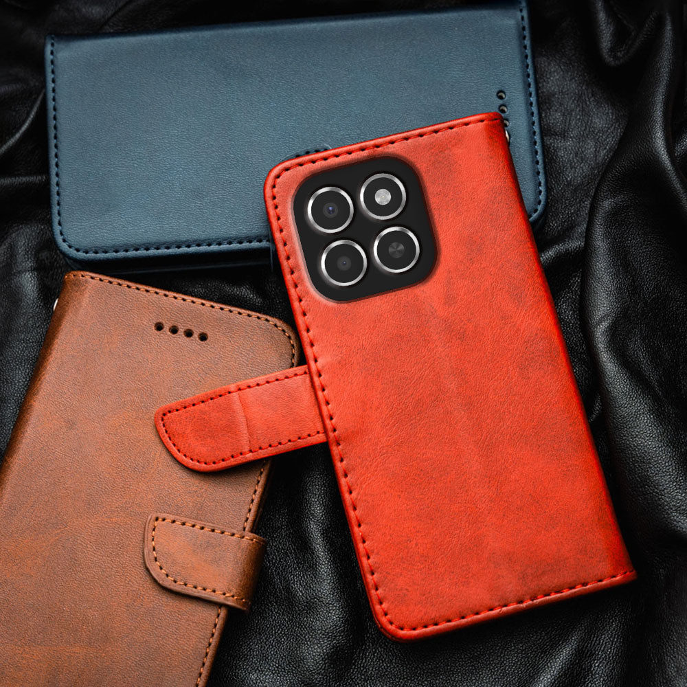 พรีเมี่ยมหรูหราหนังเคสโทรศัพท์สําหรับ Huawei Honor X6c Honor Play 9C NIC-LX1 LX2 LX3 Flip-Top กระเป๋
