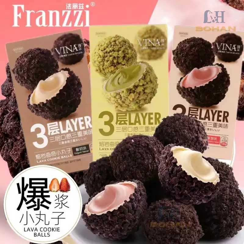 2026 สไตล์ใหม่ Fariz Popping Maruko Flow แซนด์วิชคุกกี้ ขนมมัทฉะแบบว่าง ช่วงบ่ายผ่อนคลาย 3.23