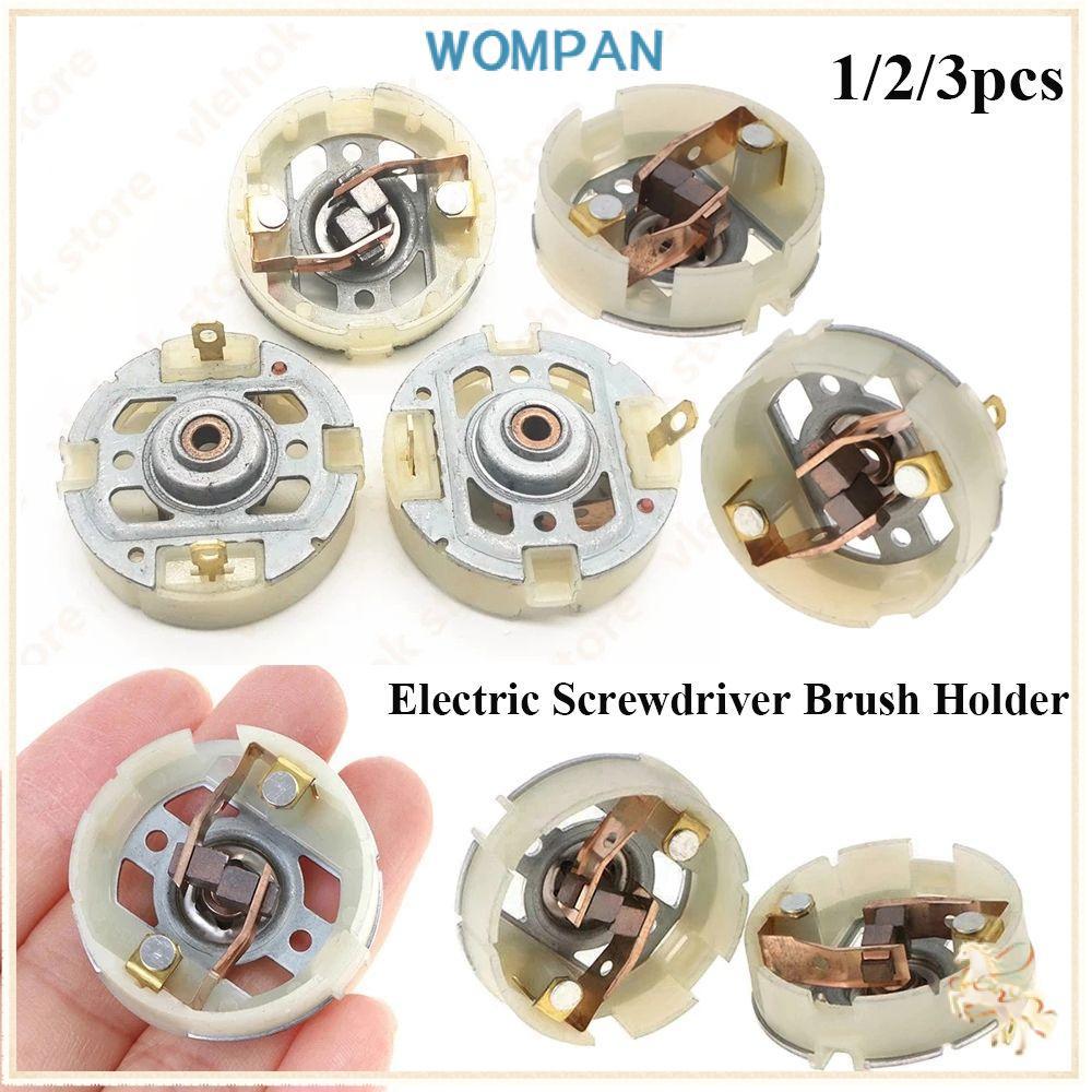 WOMPAN 1/2/3 ชิ้นผู้ถือแปรงคุณภาพสูง RS550 มอเตอร์ด้านบนขายชาร์จชิ้นส่วนเจาะ