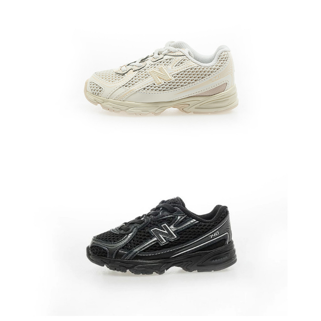 [OMAI OMAI] NEW BALANCE 740 NB740 รองเท้าเด็ก Retro Black Soul Light Milk Tea GYMS