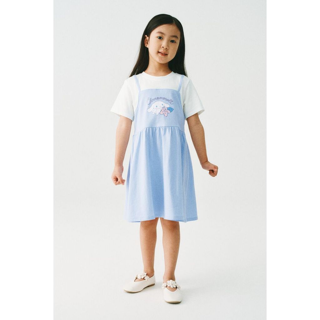H&M(เอชแอนด์เอ็ม) เดรสเลเยอร์ลายพิมพ์ เด็กหญิง 1327776_1