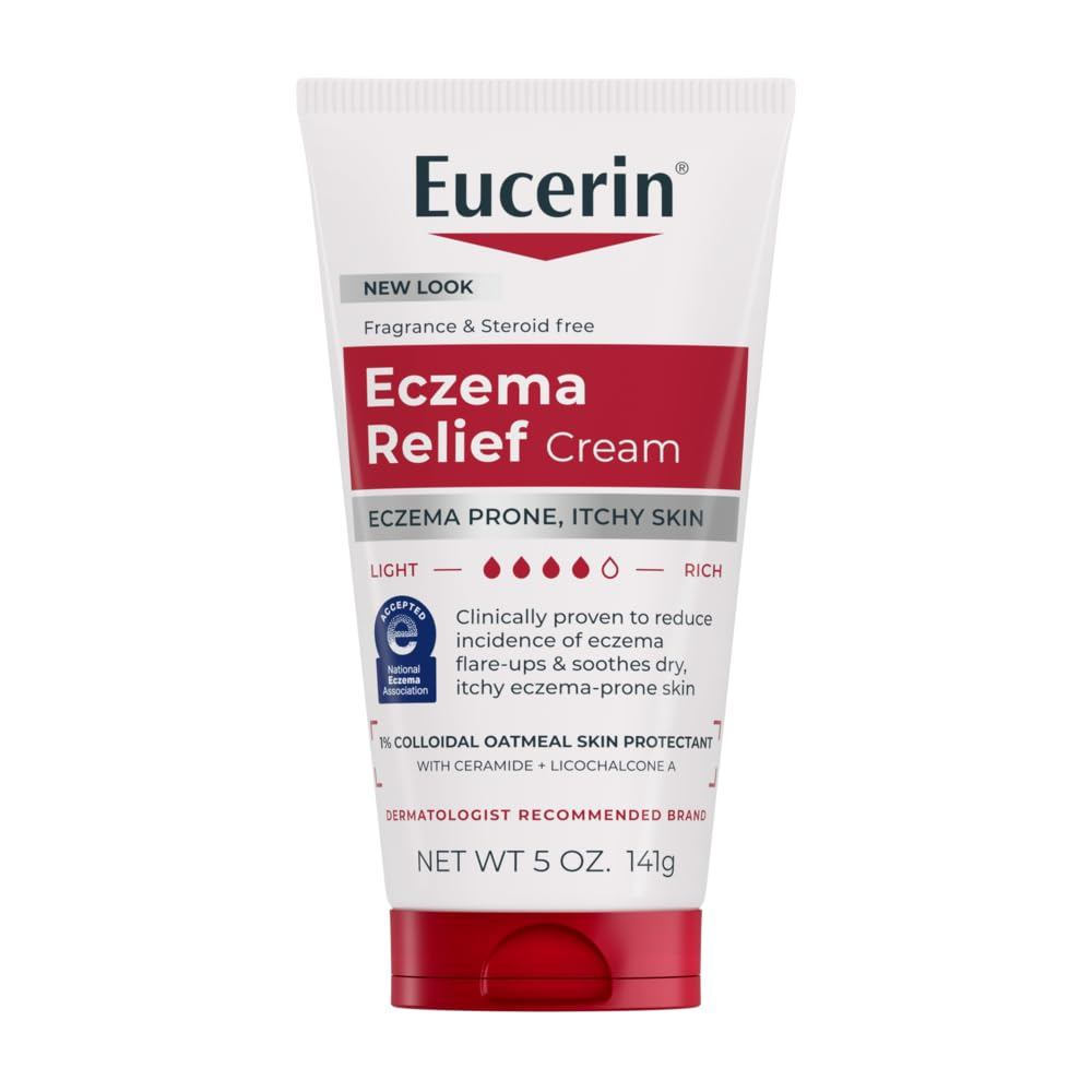 Eucerin All-Over Soothing Eczema Lotion-เหมาะสําหรับผิวได้ง่ายถึงกลาก-5Ounce Tube Packaging