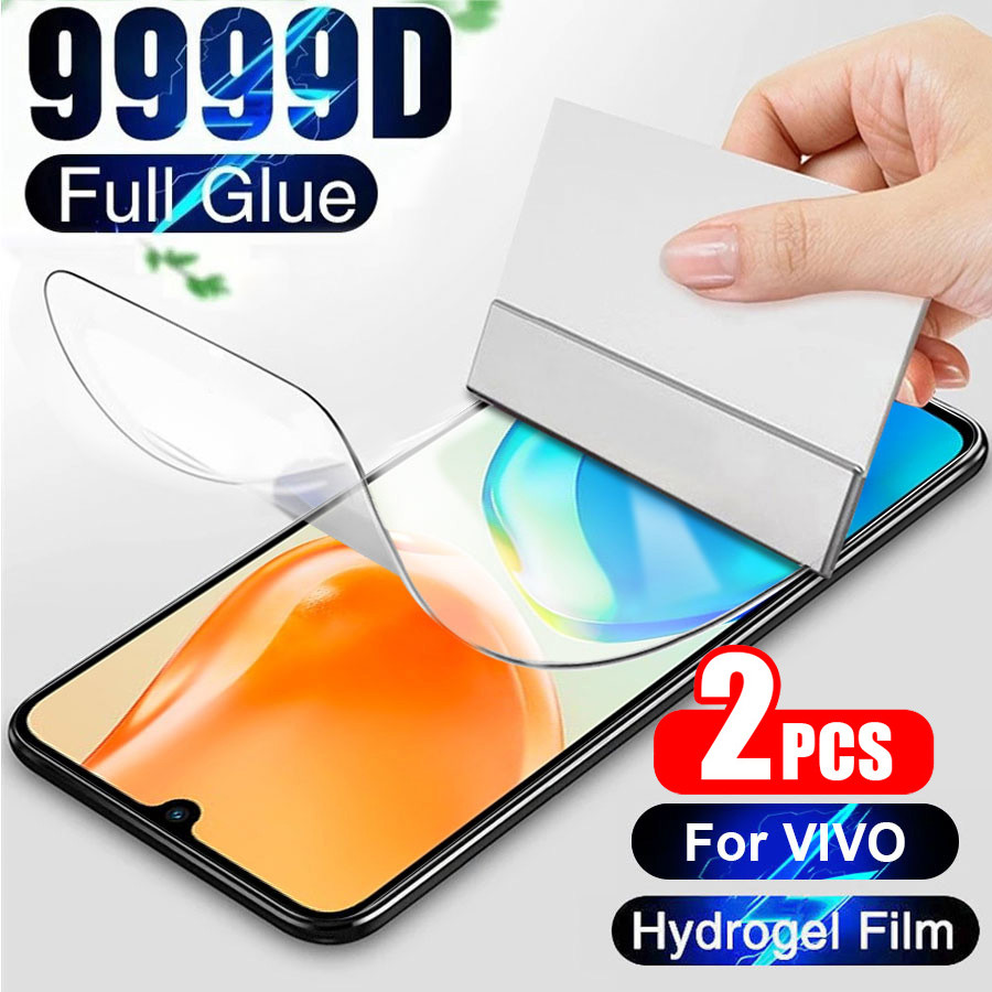 2Pcs ฟิล์มไฮโดรเจลนิ่ม กันรอยหน้าจอ สําหรับ Vivo V70 V60 V50 V40 V30 V30E V29E V27E V25E V23E S1 Y03 Y04 Y05 Y11D Y12 Y12S Y15 Y15S Y17 Y16 Y18 Y19 Y19S Y20 Y21D Y33S Y22 Y27 Y28 Y29 Y30 Y31 Y35 Y36 Y39 Y50 Y51 Y52 Y53 Y55 Y73 Y75 Y76 Y77 Y78 Y81 Y91 Y95