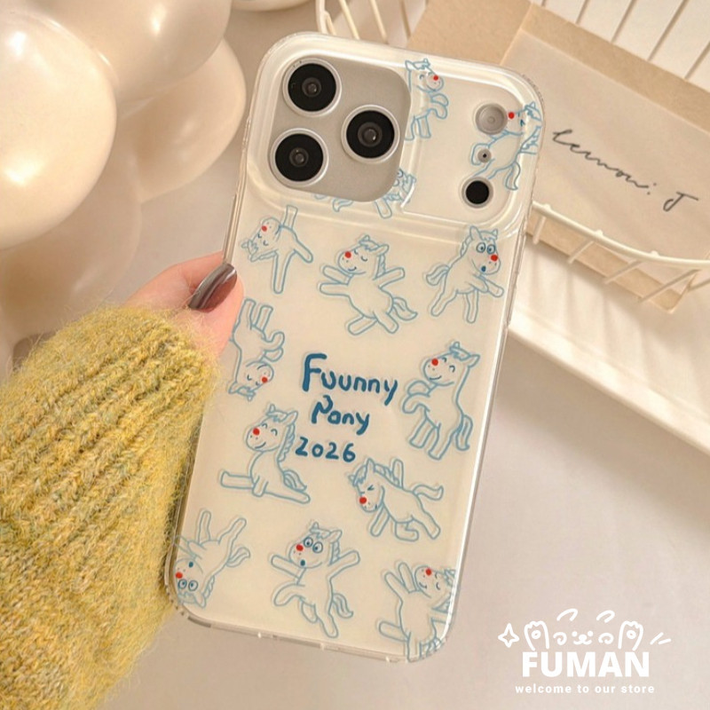 น่ารักตลก Pony เคสโทรศัพท์สําหรับ Samsung Galaxy A07 A06 A05S M05 F05 A04S A04E M04 F04 A03 Core A03