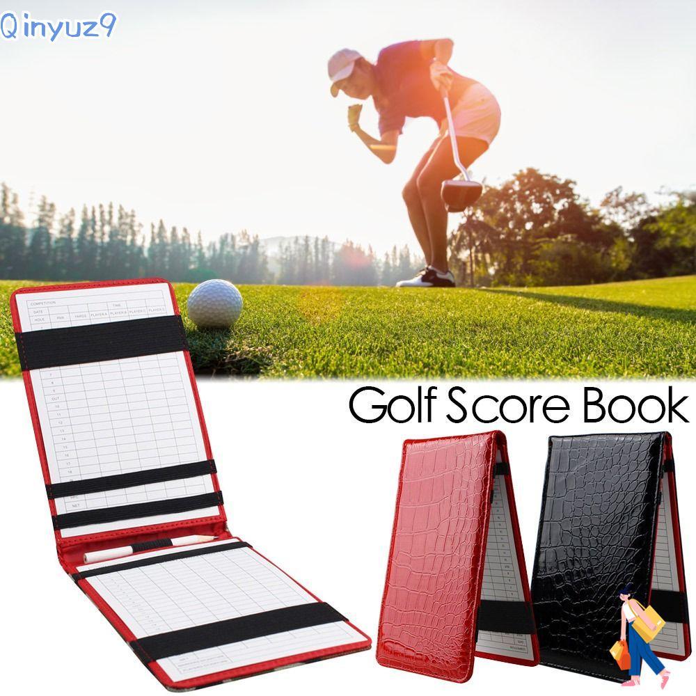 QINYUZ9 Golf Score Book อุปกรณ์กอล์ฟแบบพกพา Delicate Golf Counter