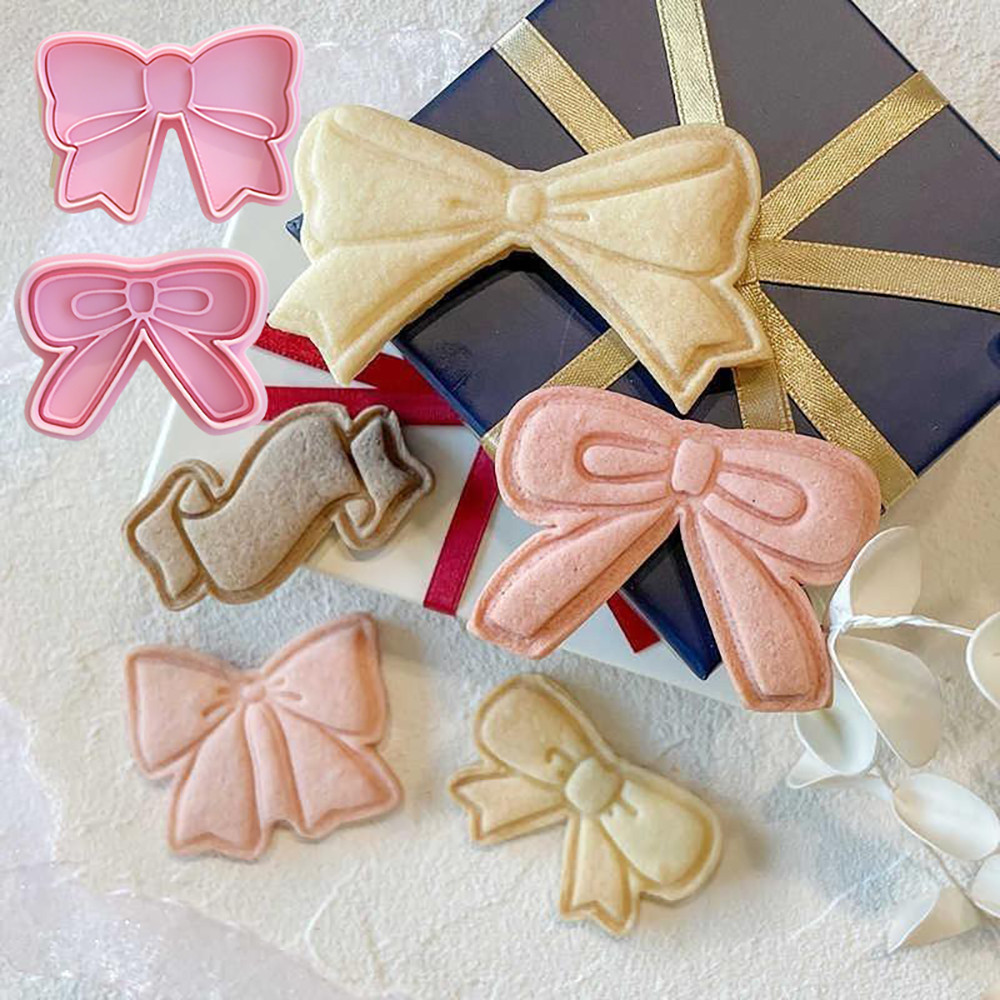 Bow Cookie Cutter DIY Baking Tools และอุปกรณ์เสริม temcookie Cutter