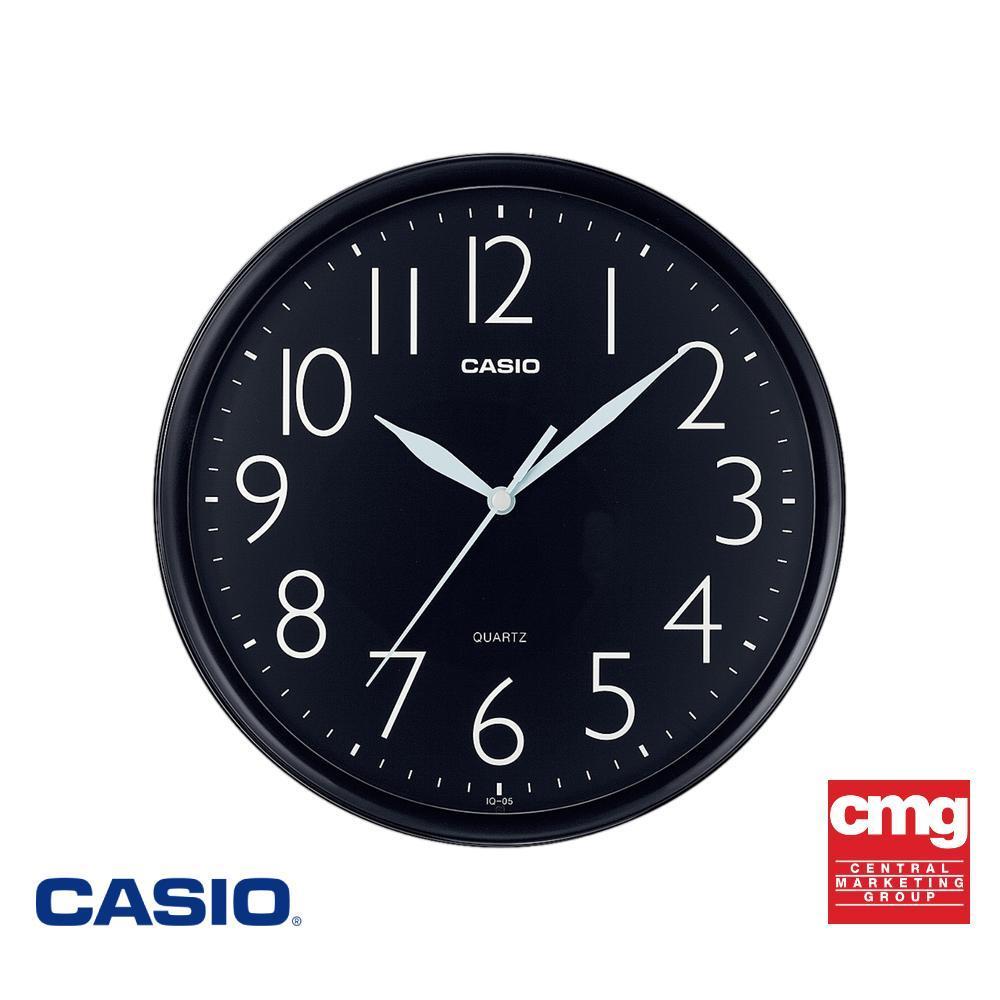 CASIO นาฬิกาแขวนผนัง รุ่น IQ-05-1DF สีดำ