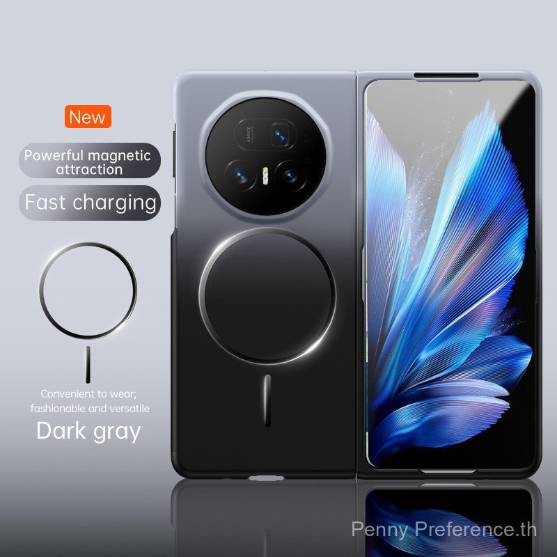 Skin Friendly Matte Magnetic เคสโทรศัพท์สําหรับ Huawei Mate X6 X5 X3 X2 ไร้สายชาร์จพลาสติกแข็ง Anti 