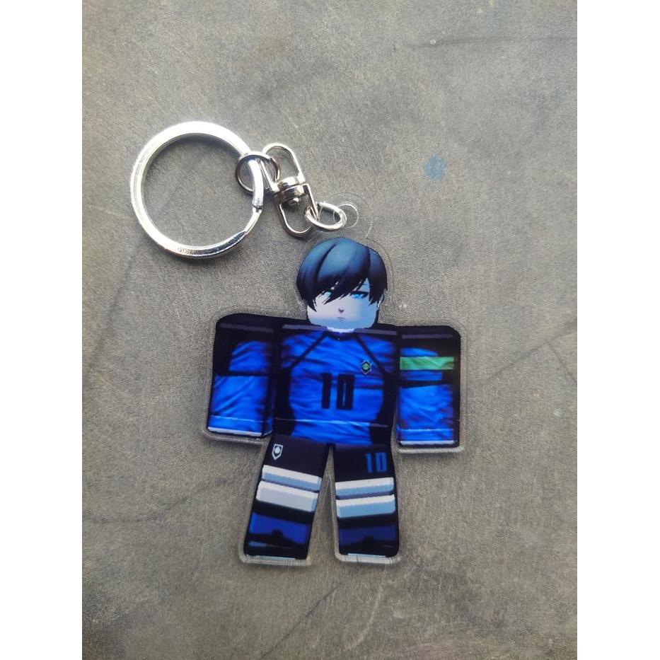 Gantungan Kunci Rin Itoshi Blue Lock Roblox Blue Lock Rivals Mythic ตัวละคร Gantungan Kunci Akrik Ri