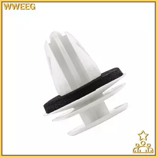 WWEEG 50/100 ชิ้นแผงประตูรถคลิป W/ซีลแหวน Auto Vehicle Retainer Fastener คลิปกันชนรถ Push Pin Rivet แผงประตูคลิปใหม่