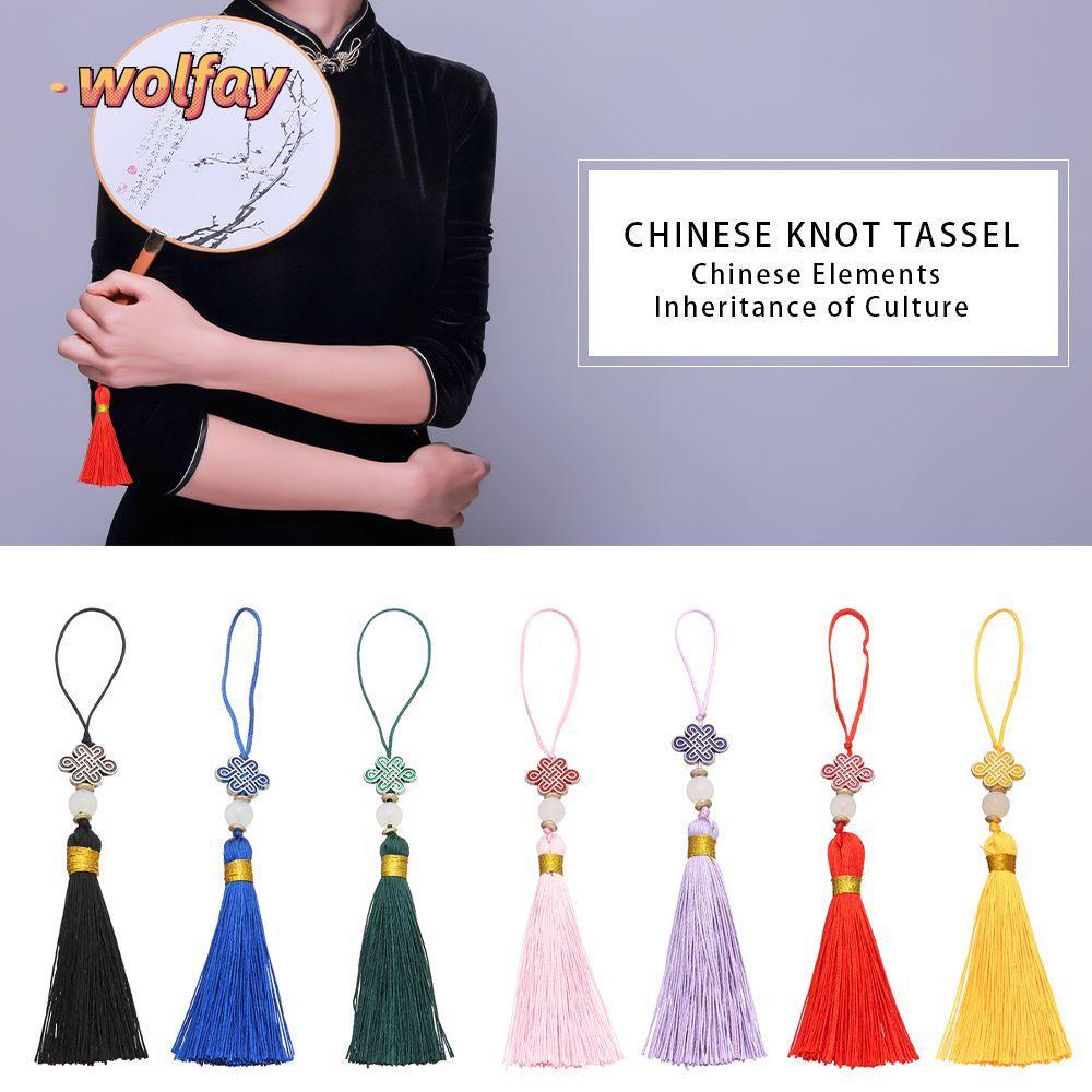 YOLANDA Knot Tassel Home Decor 14 cm Chinese style Element Year