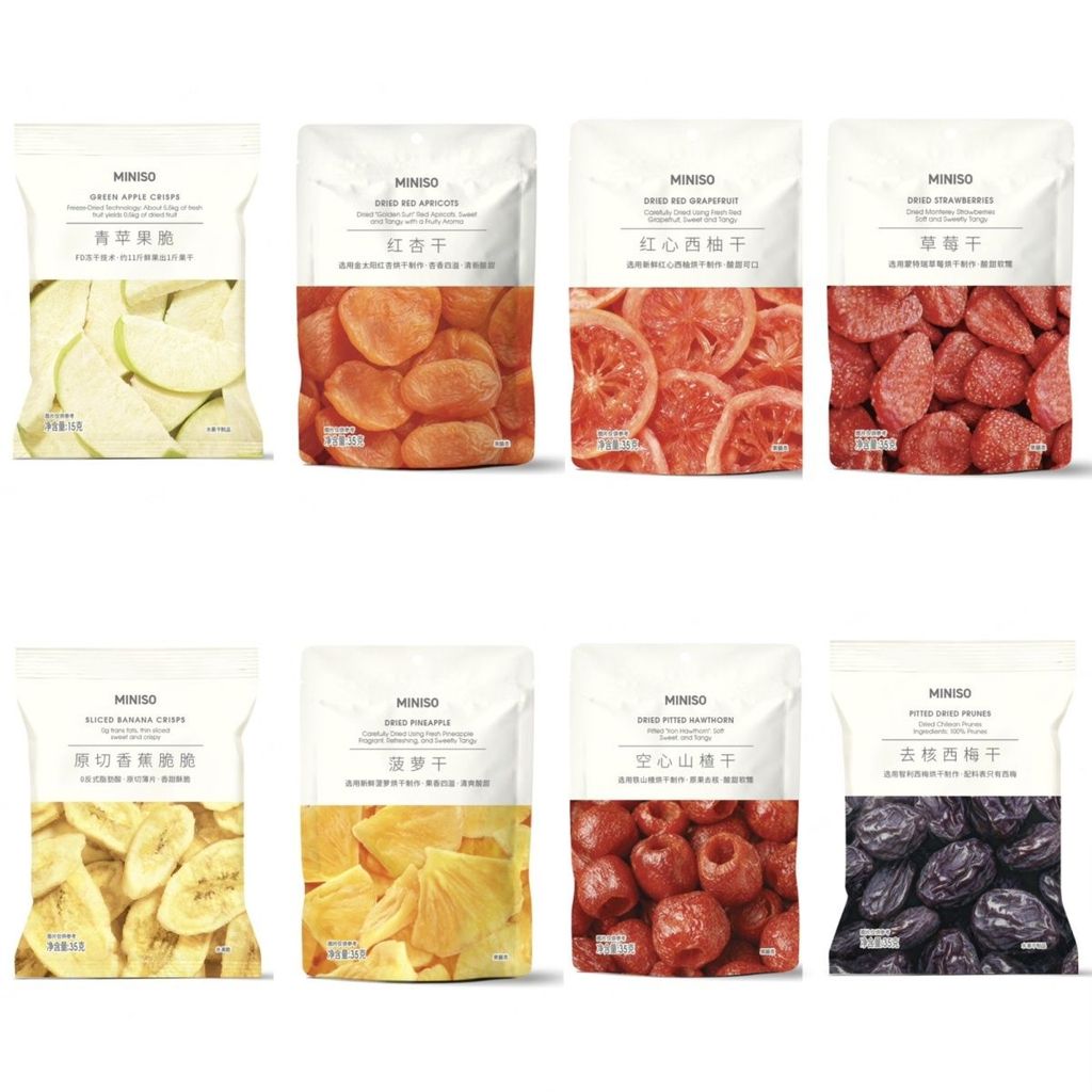 มินิโซ สตรอเบอร์รี่แห้งแห้งแอปริคอทสีแดงแห้งส้มโอสีแดงกลวงฮอว์ธอร์นสีเขียวแอปเปิ้ลกรอบผลไม้แห้งแช่แข