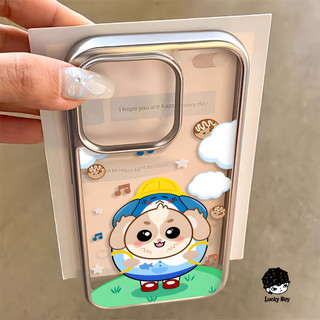 สําหรับiphone 17 Pro Max GMMTV 16 15 14 13 12 11 Pro Max 8 7 Plus X XR Xs Maxนุ่มหรูหราElectroplatedกรอบโปร่งใสเคสโทรศัพท์