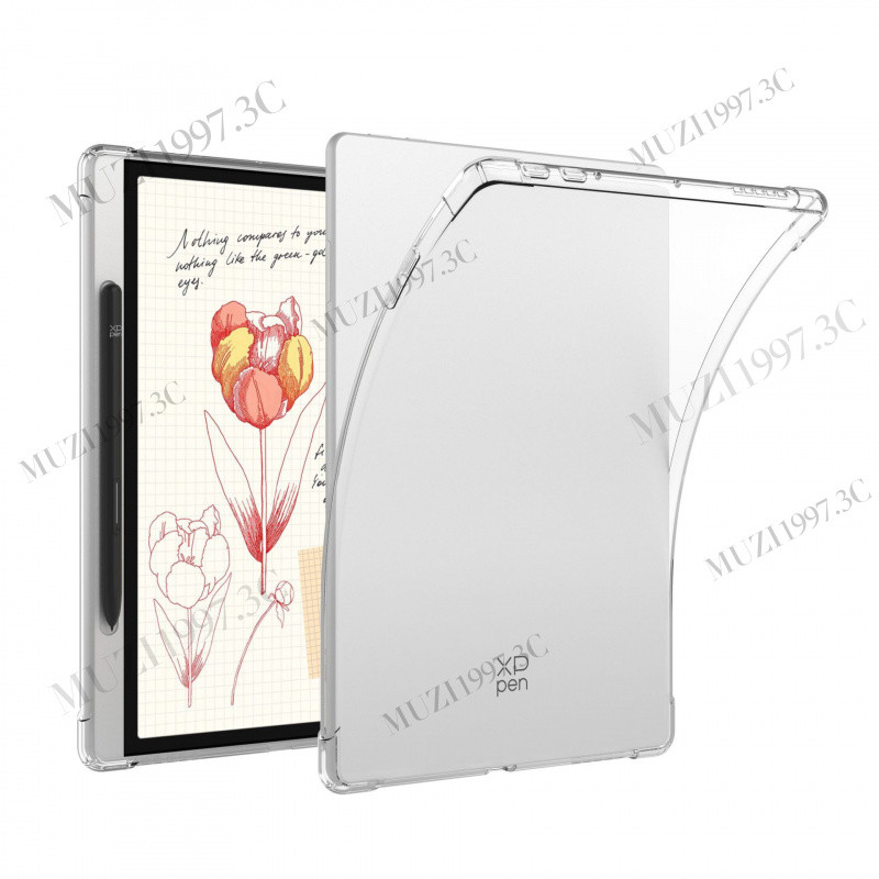 กรณี TPU โปร่งใสสําหรับ XPPen Magic Note Pad 10.95 นิ้วกันกระแทก Anti-Fall ฝาครอบป้องกัน 4 มุมถุงลมน