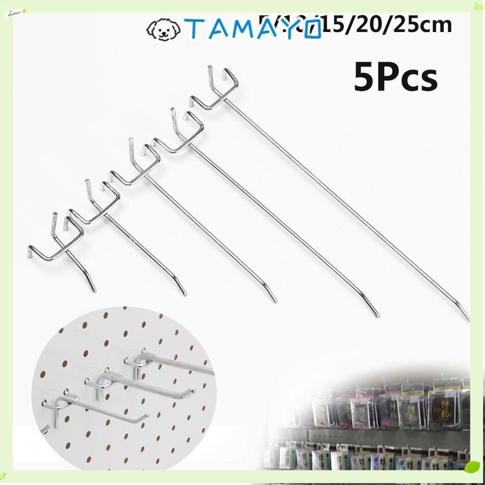 TAMAYO 5 ชิ้น Storage Racks Holder แผงสะดวก ตาข่ายโลหะ ร้านขายปลีก Peg