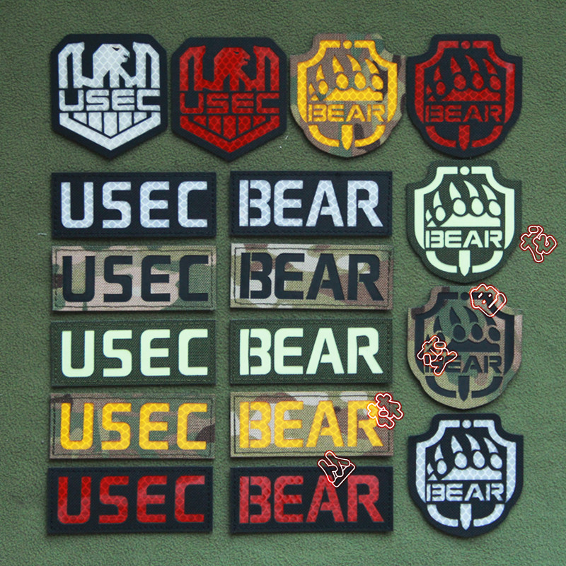 Spot Goods#Escape from Tarkov Escape from Tarkov Laser cutting3M Reflective Velcro patch badge backp
