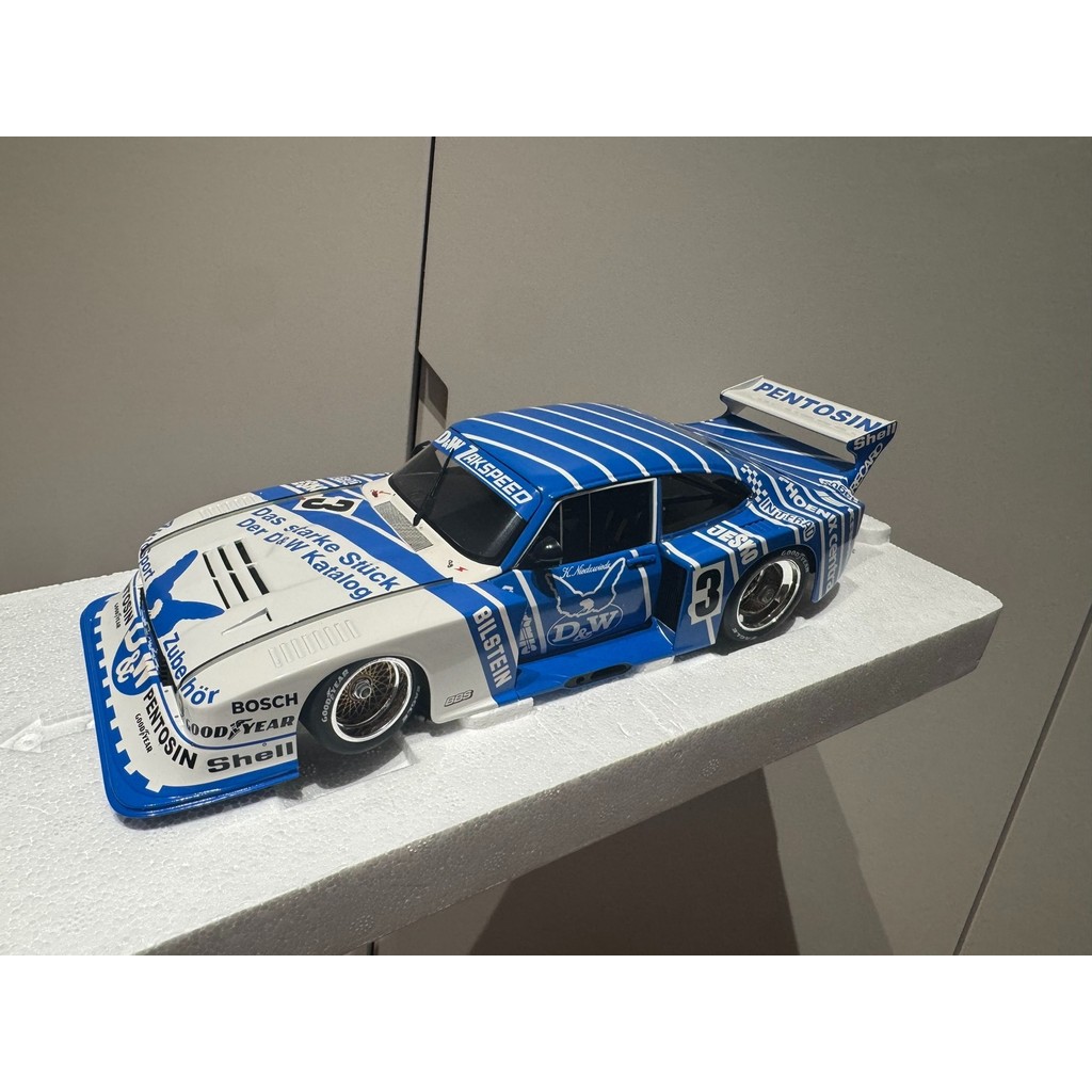 Mini Cut minichamps 1/18 FORD Ford Capri #3 D & W จิตรกรรม minichamps 1/18 Ford Capri Zakspeed Turbo