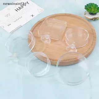 [ใหม่] Aquarium Feeder อะคริลิคปลาโปร่งใสรอบจานสแควร์กุ้งกล่องอาหารปลาและกุ้งอุปกรณ์ให้อาหาร [TH]