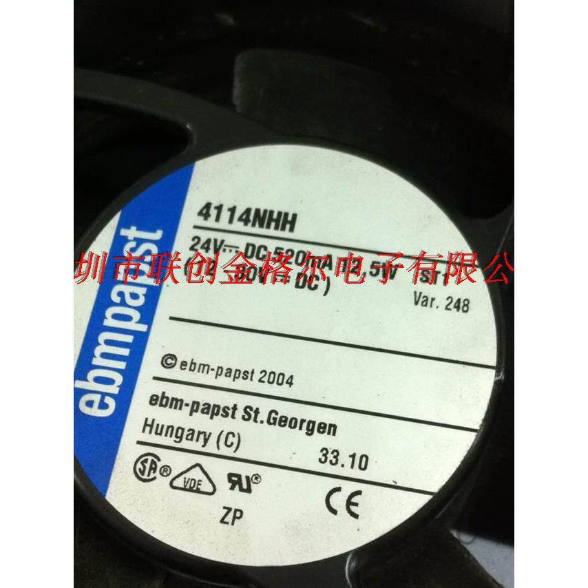 [Radiator] 4114NHH 4114 NHH (R) ต้นฉบับนําเข้าจากเยอรมัน 24V 12.5W พัดลมนําเข้าทนอุณหภูมิสูง