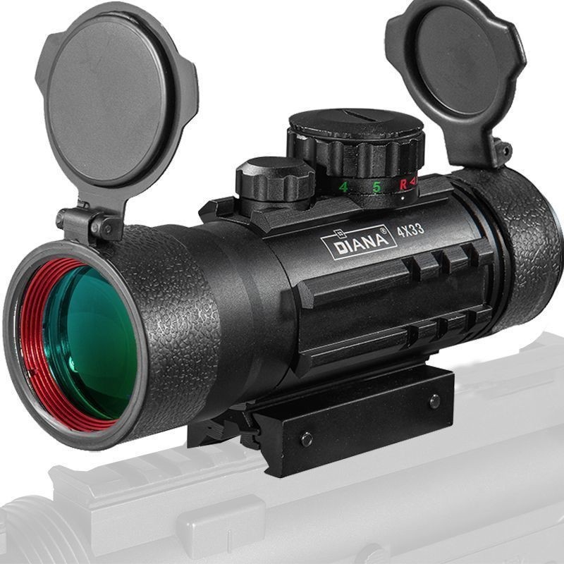 ของเล่นโลหะ 4X33 ปรับ Cross 3X44 เล็ง 4 ครั้ง M4 ขึ้นลงซ้ายขวาปรับ SLR Universal 20 มม.สไลด์ 3.11