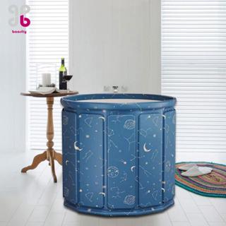 [ความเบา] อ่างอาบน้ําแช่พับได้วัสดุพีวีซีอ่างอาบน้ําประหยัดพ…