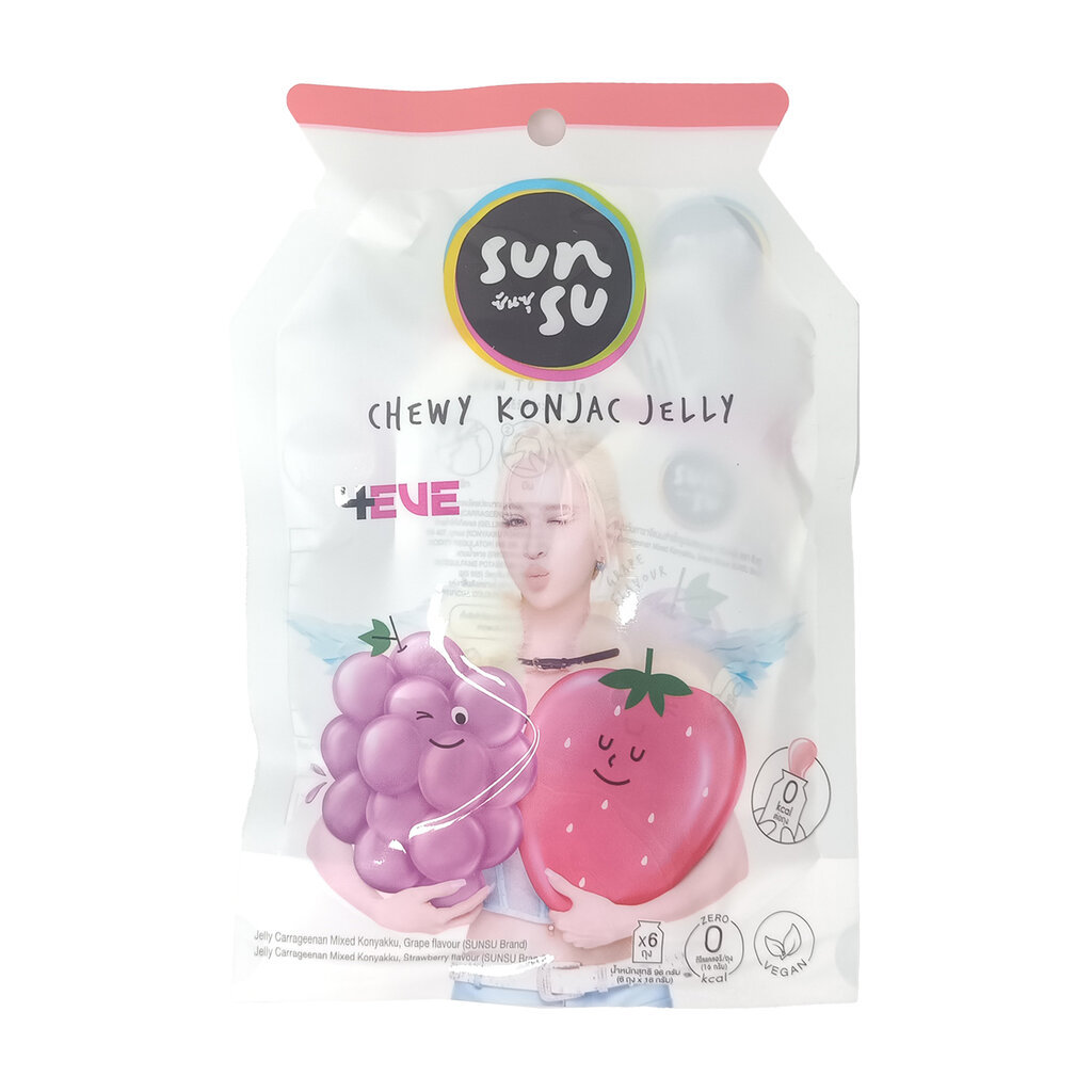 Sunsu Jelly 4EVE ATLAS ซันซุ เยลลี่ผสมบุกรสผลไม้ แถมการ์ดทุกซอง ขนาด 96 กรัม (แพ็ก 6 ชิ้น) ราคา ถูกที่สุด ดีลบีเคเค แกลเลอรีภาพที่ 6