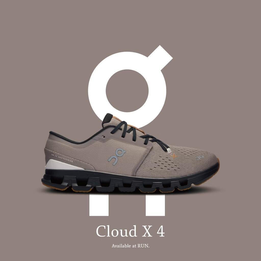 On Cloud X 4 รองเท้าวิ่งลดแรงกระแทกด้วยเทคโนโลยีรีบาวด์ต่ำสำหรับทุกคน VG8I