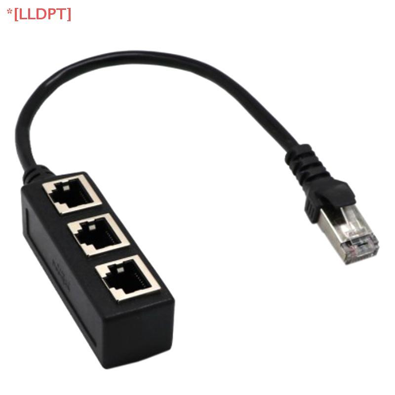 [LLDPT] Ethernet Cable Splitter Network Adapter Ethernet Splitter 1 ถึง 3 สาย RJ45 LAN Ethernet Conn