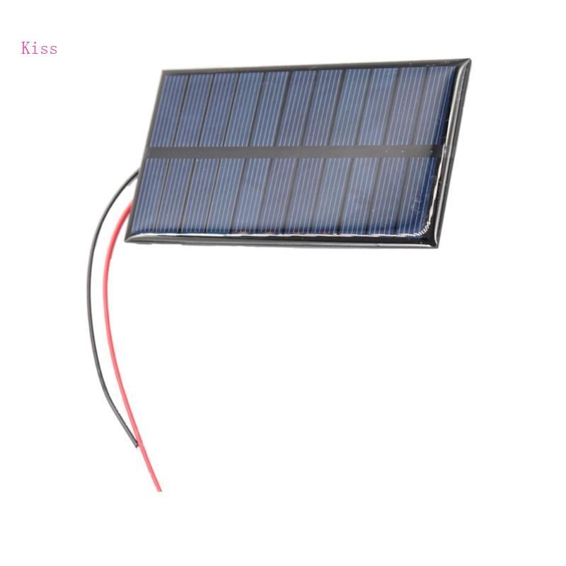 Kiss 5V 120mA แผ่นเซลล์แสงอาทิตย์ แผงชาร์จ แผ่นโซล่าเซลล์แบบพกพา
