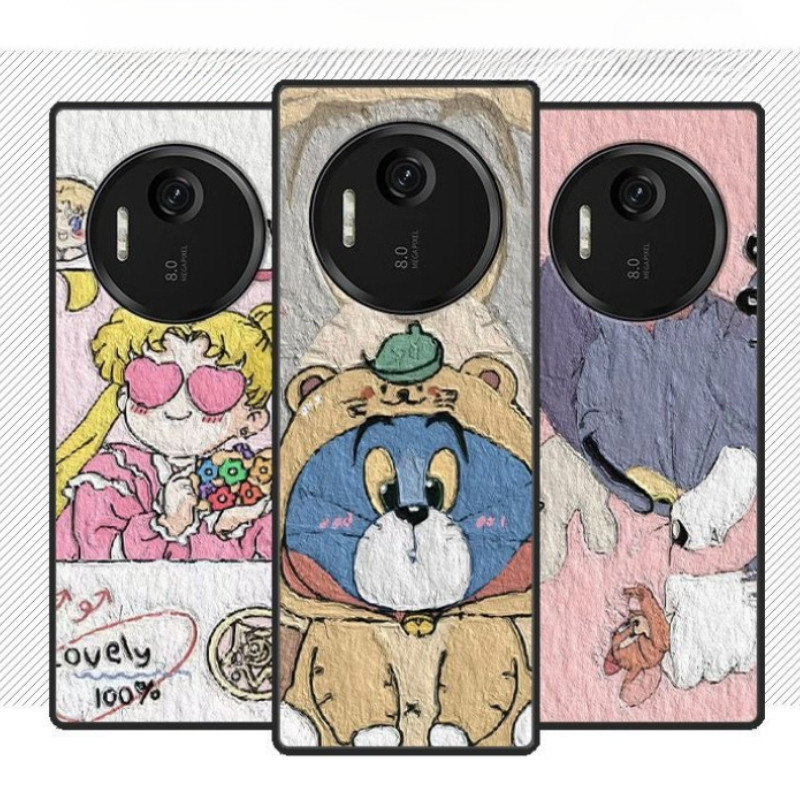 สําหรับ Xiaomi Qin F25 F22 F21 Pro เคสโทรศัพท์การ์ตูนคู่สไตล์สําหรับ DuoqinF25 F22Pro F21Pro Soft TP