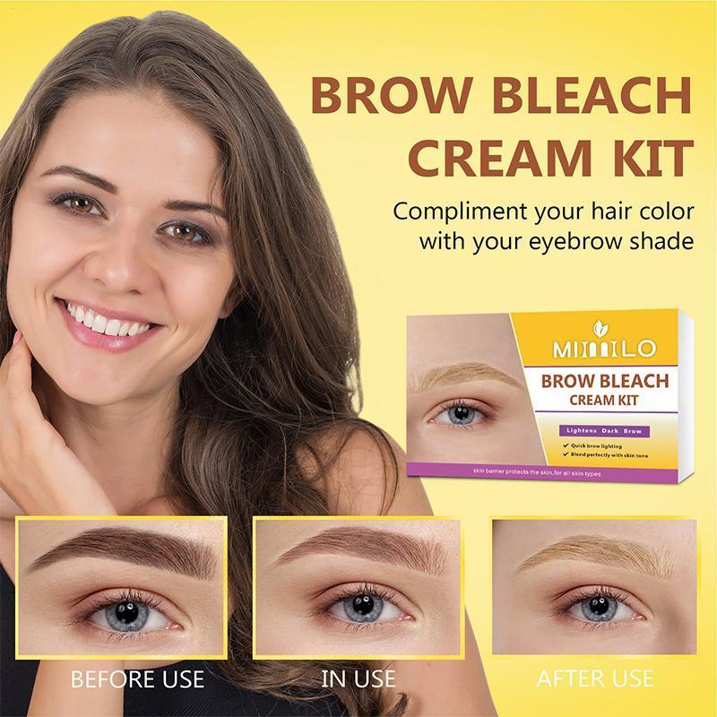 Tint Eyebrow Kit กึ่งถาวร Eyebrow Coloring Brow Bleaching Cream Professional Brow Tint naith