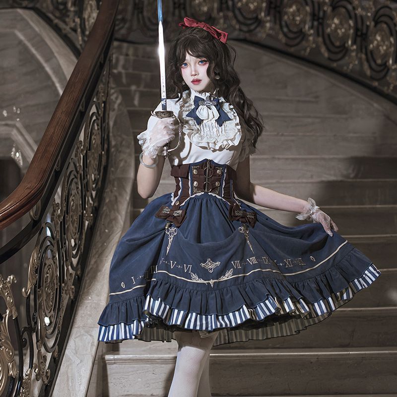 [Gilt Pointer] lolita Daily Style Small Shirt Sweet lolita Suit lolita Skirt cosyy3.14-280