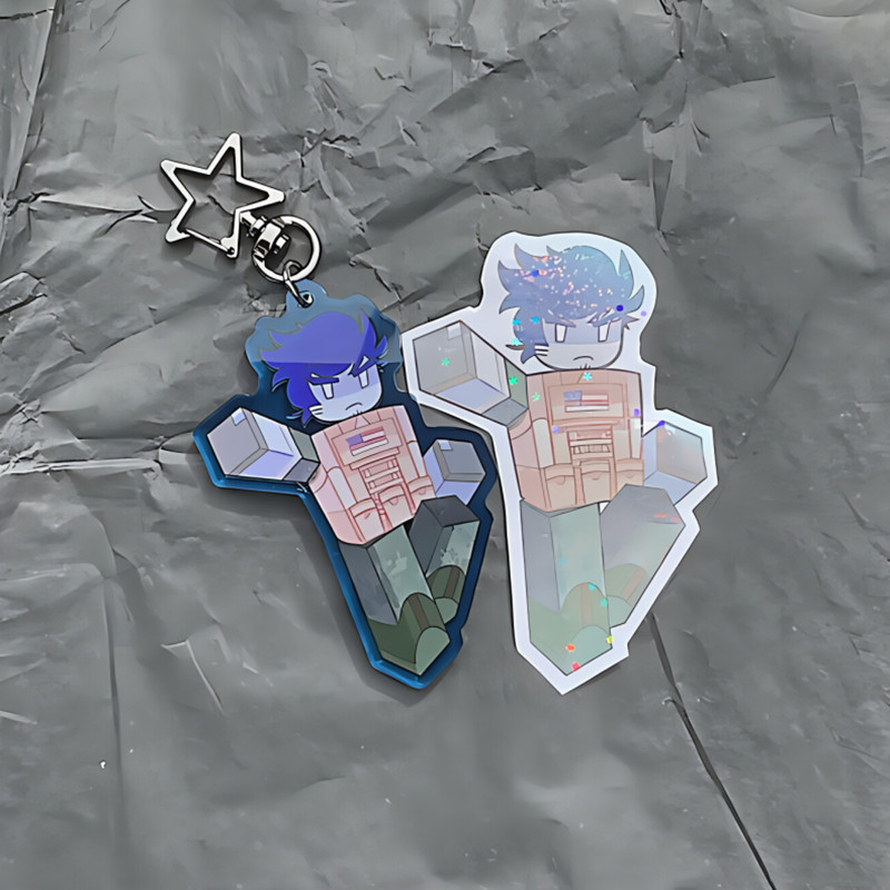 Forsaken Guest 1337 พวงกุญแจ พวงกุญแจอะคริลิค เกมการ์ตูนน่ารัก จี้ตัวละคร