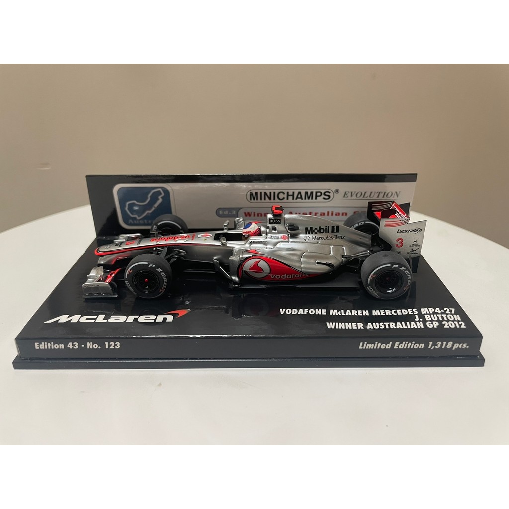 1/43 Mini Chebarton McLaren Fleet 2012 mp4/27 รุ่นเรซิ่น mp4/27 สถานีออสเตรเลีย mp4/27 สถานีเบลเยียม