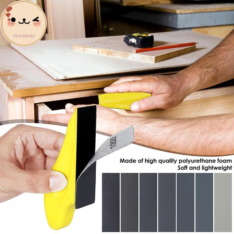 Chee 3.5 "x 1 "ชุดกระดาษทรายขนาดเล็กพร้อมตะขอและห่วง Sanding Blo 71 ชิ้นสารพัน 40/80/120/180/240/400