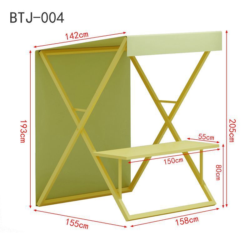 Influencer Market Stall Rack Commercial Street Display Rack Gourmet Snacks Drink Folding Rack Mobile